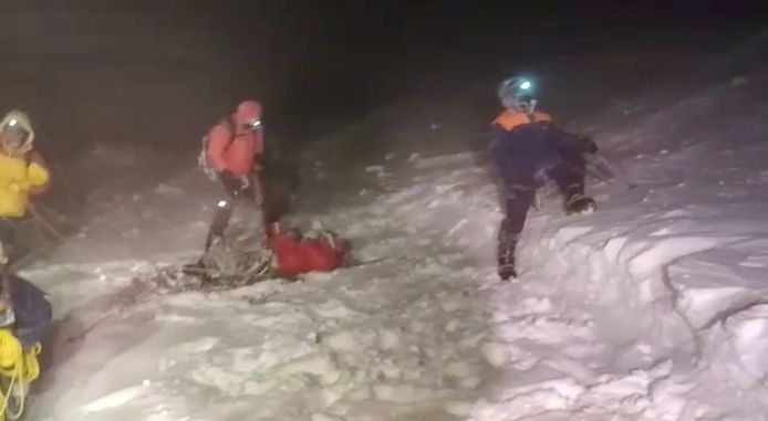Photos of the heavy rescue operation on the Elbrus River.