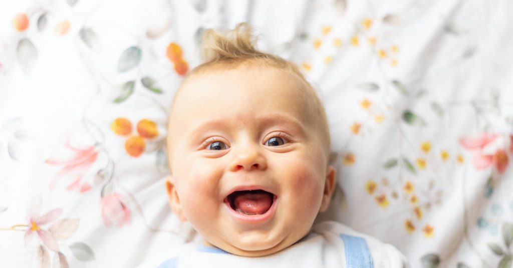 Hey hey hey: a human baby laughs like a chimpanzee