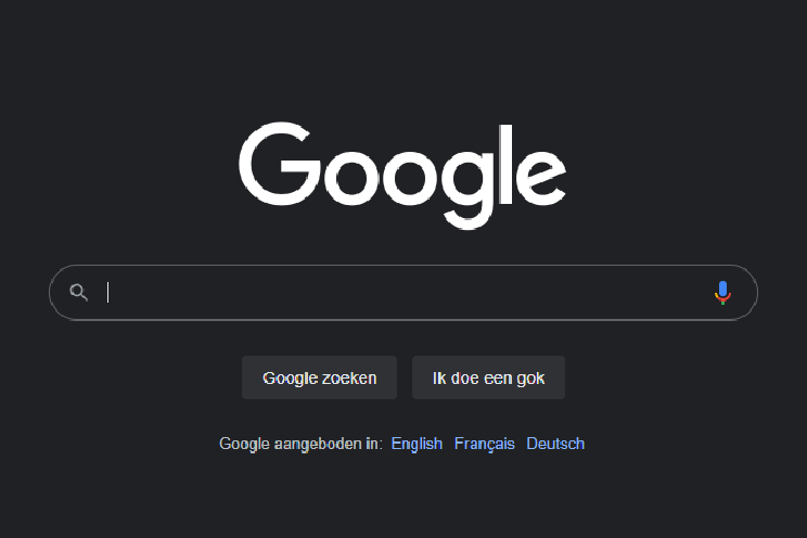 How to turn on dark theme in Google search