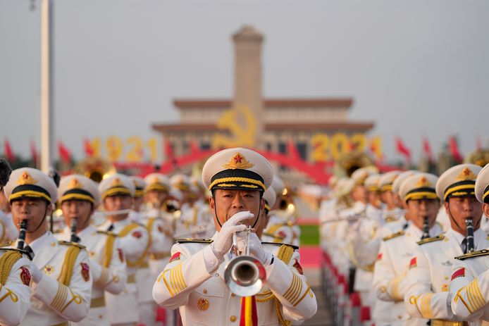 On July 1, large celebrations were held in honor of the Communist Party.