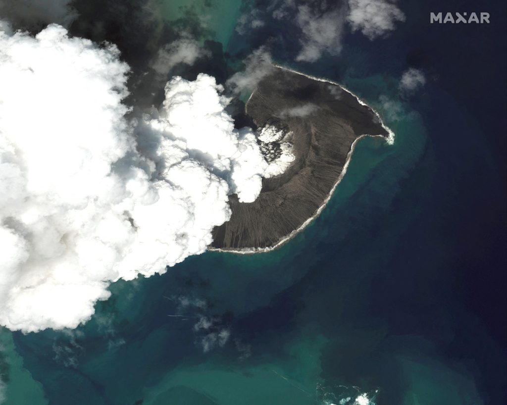 At least two people were killed in Tonga after a volcanic eruption