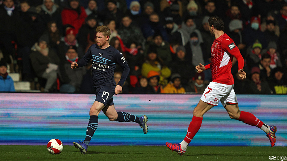 Manchester City, with the main player De Bruyne and the substitute Lafia, qualifies easily to the fourth round of the FA Cup |  Emirates Football Cup 2021/2022