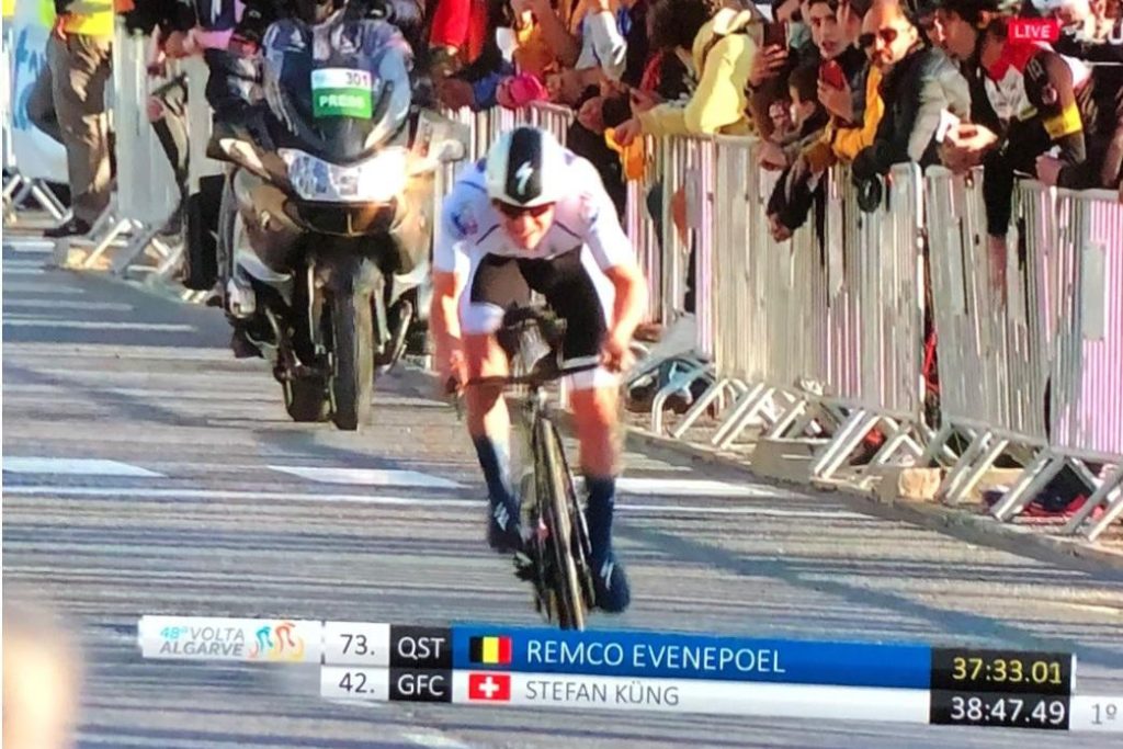 An Evenepoel cruise missile sets off on a time trial and makes a choice to achieve overall victory in the Tour of the Algarve