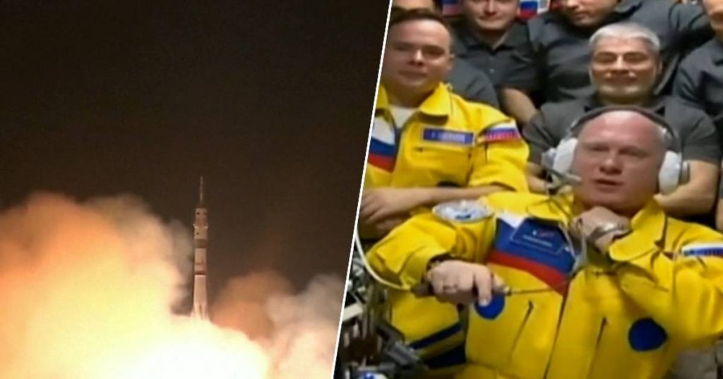Russian cosmonauts arrive at the International Space Station wearing the colors of the Ukrainian flag |  Abroad