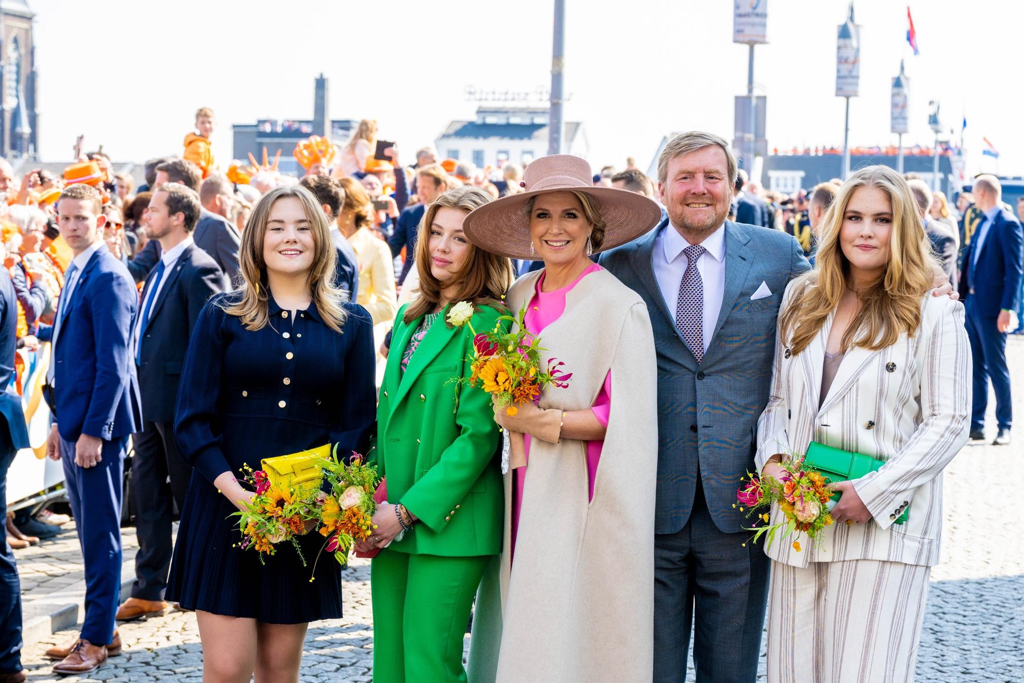 King's Day: Dutch Queen Maxima and her daughters shine in elegant ...