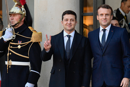 Macron and Zelensky argue over concessions to Putin