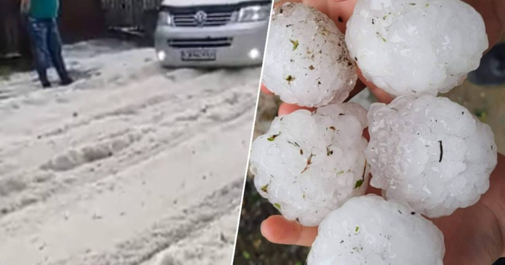 Apple-sized Hail balls falling from the sky in Bulgaria |  News