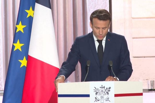 Live broadcast.  Emmanuel Macron has been re-consecrated as President of France