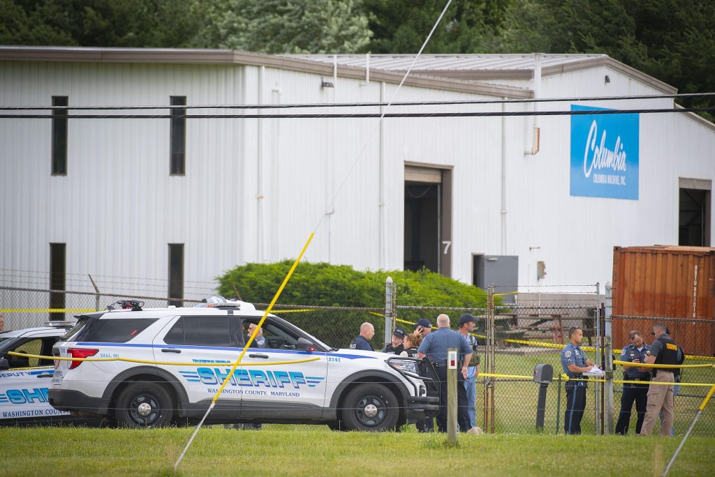 At least three people were killed in a factory shooting in Maryland