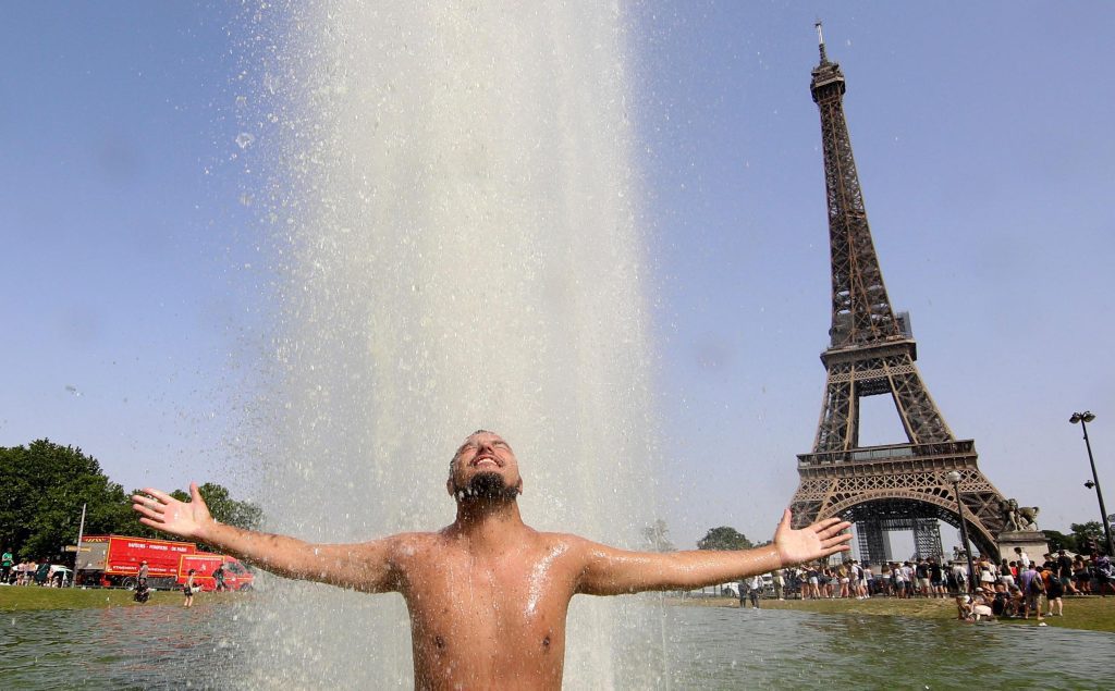 Temperature records have also been broken in France