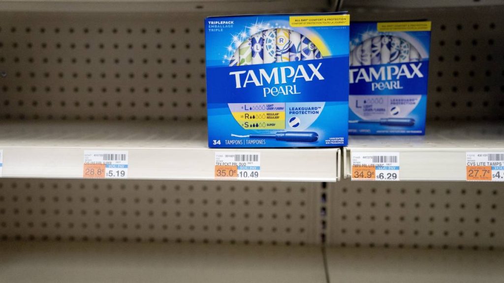 The US is struggling with a shortage of (expensive) tampons