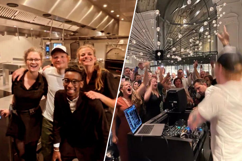 Ed Sheeran dined at The Jane and then threw a big party with all the guests: "He gave a little 40-minute concert" (Antwerp)