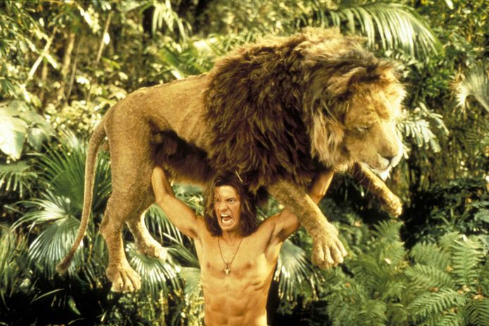Brendan Fraser in George of the Jungle.