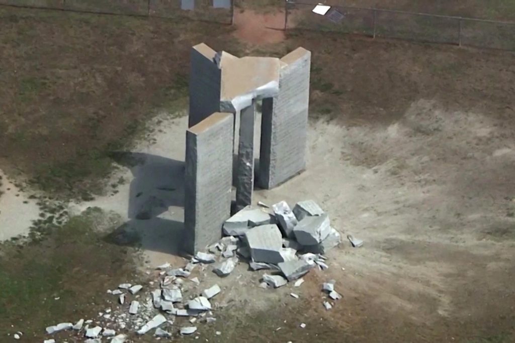 A mysterious granite monument in America was demolished overnight