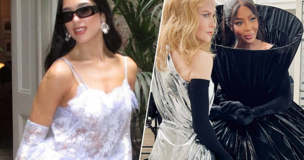 CELEB 24/7.  Dua Lipa goes to a wedding in style and meets Nicole Kidman and Naomi Campbell |  Famous People