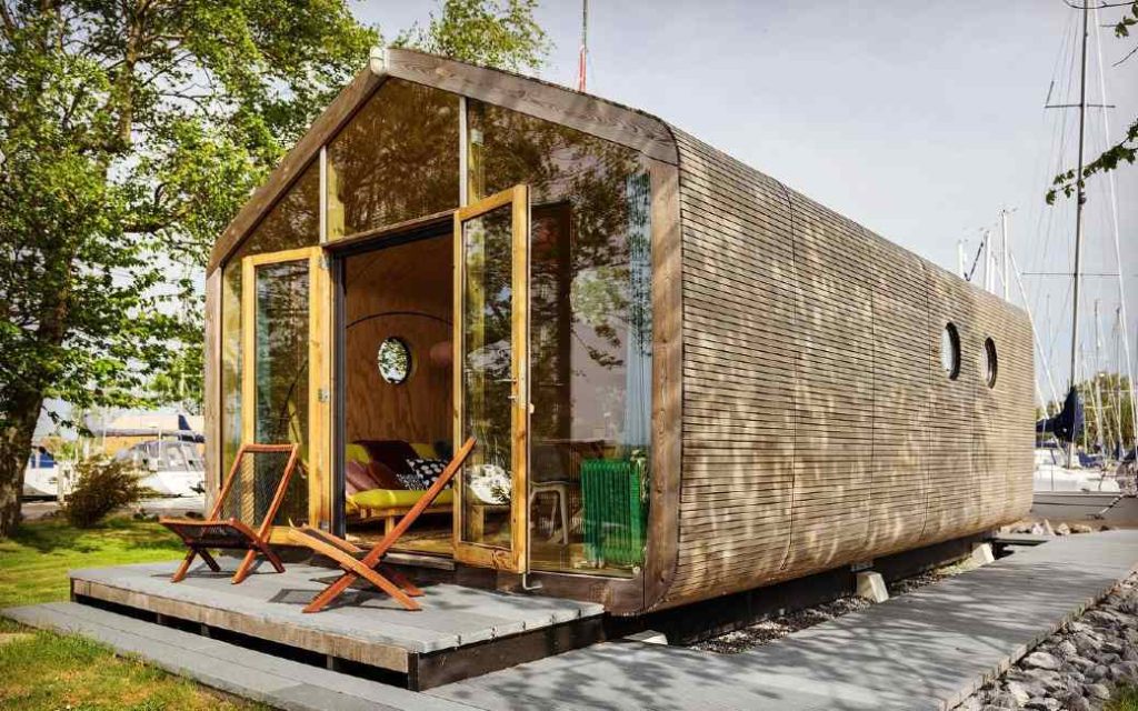 Dutch prefab Wikkelhouse made of cardboard and wood from €40.000