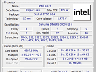 Intel Core i9-13900K Sample in CPU-Z