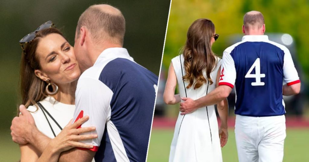 in the picture.  Prince William and Kate Middleton ditch protocol and show their love |  Property