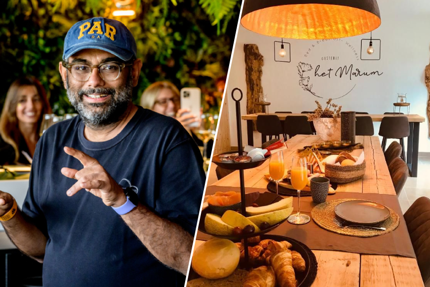 Head Chef Gaggan Anand (Chef's Table) set up at Brecht's B&B in The Greatest Secret During Tomorrowland (Brecht)