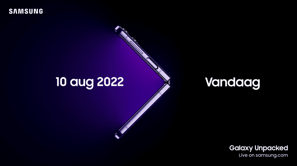 Livestream Samsung Unpacked augustus 2022