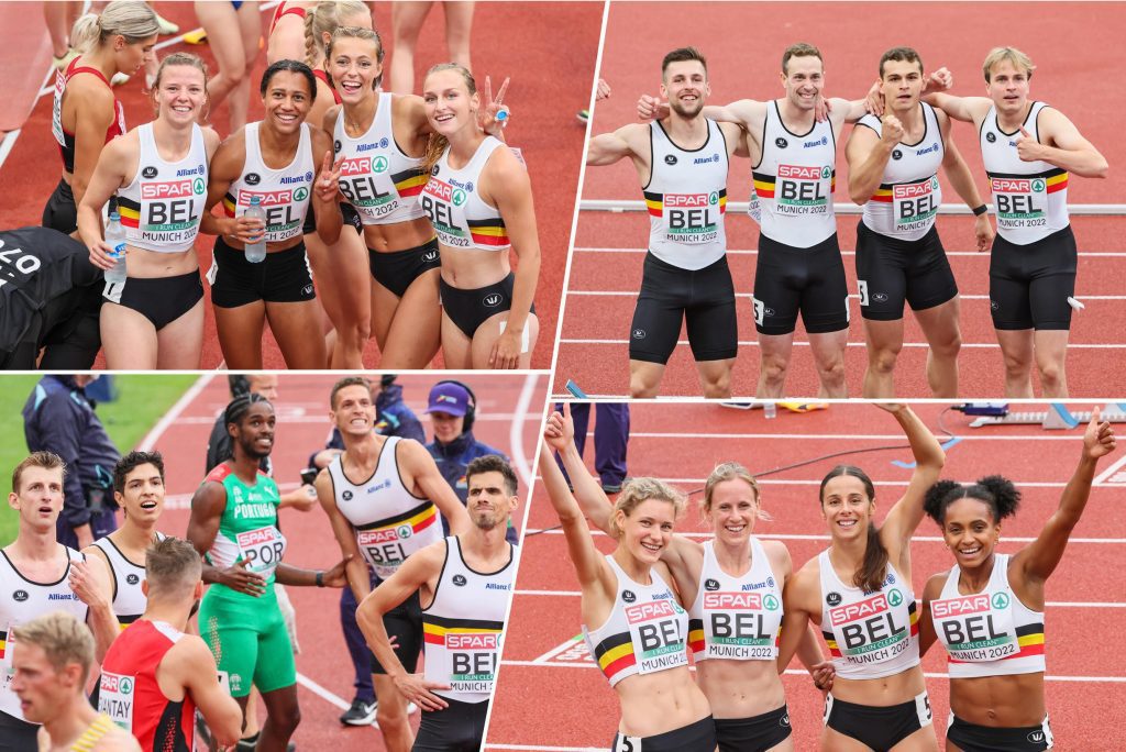 A day for Belgian runners in the relay: Cheetahs, Tornados, Falcons and Rockets to the European Championship final