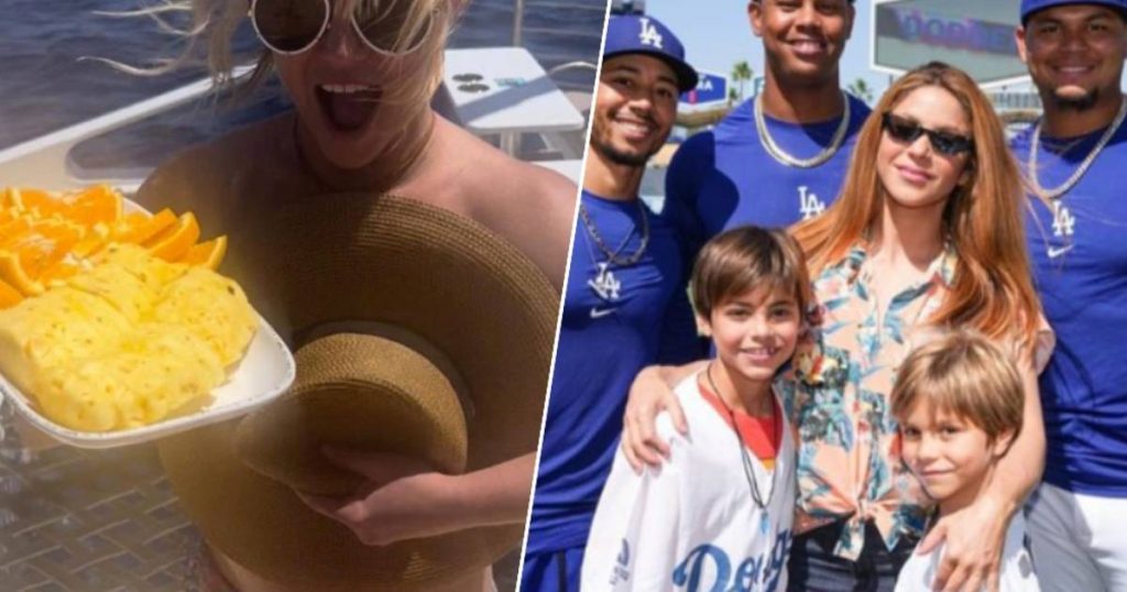 CELEB 24/7.  Britney Spears goes sailing for the first time and Shakira spends time with her kids |  Famous People