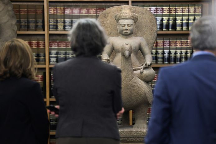 Thirty stolen Cambodian artifacts have been returned to Cambodia this year.