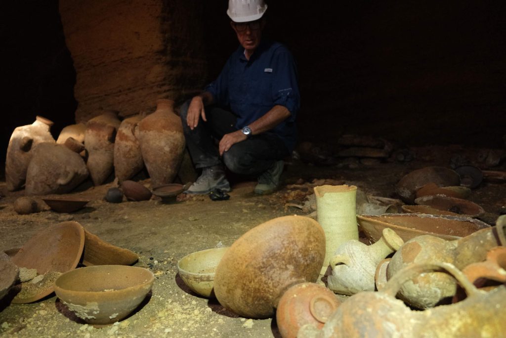 A 'extremely rare' burial cave during the reign of Ramses II was found by chance in Israel