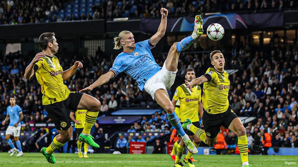 History books goal: Haaland gives City victory with a superb goal |  UEFA Champions League 2022/2023