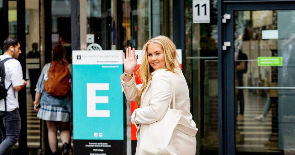 Princess Amalia officially started her school days in Amsterdam |  Property