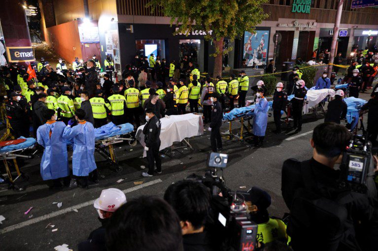 South Korean president declares national day of mourning after 151 deaths at Halloween party