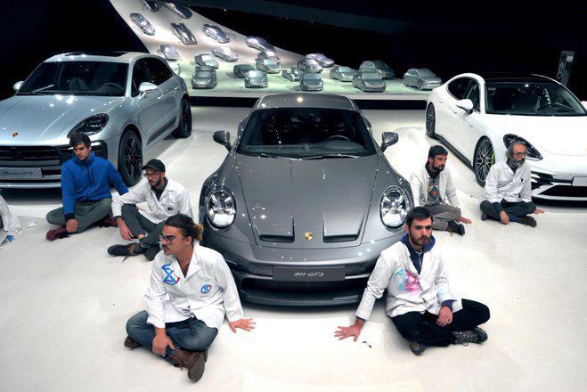 Climate activists stuck in Volkswagen showroom for two days: 'We didn't even get a pee bowl'