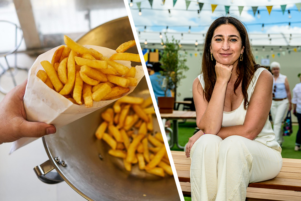 Where do you eat Saturn Demir?  "I eat French fries with my daughter" (Food and Drink)