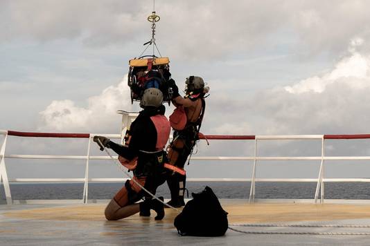 France previously evacuated 4 migrants from Ocean Vikings by helicopter for medical reasons.