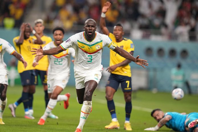 Kalidou Koulibaly scored for Senegal against Ecuador.