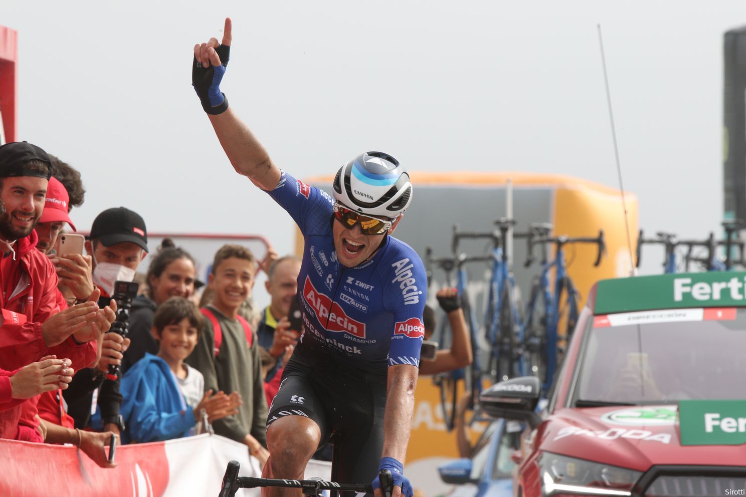 Fine has won the Vuelta twice.