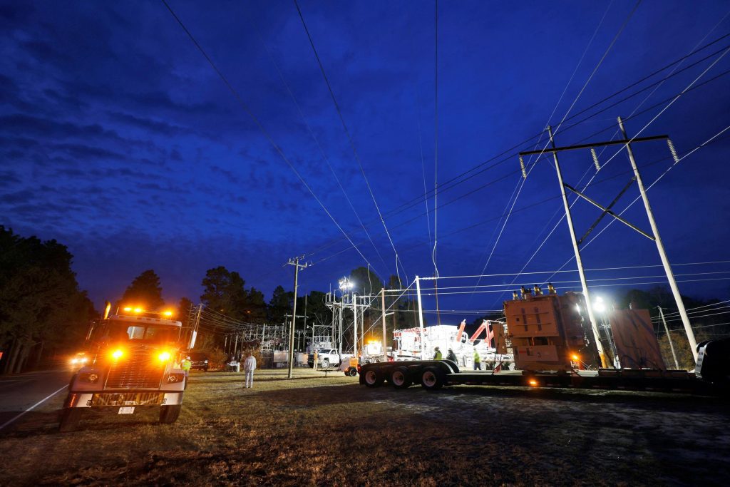 45,000 North Carolina residents are without power after shelling at power stations