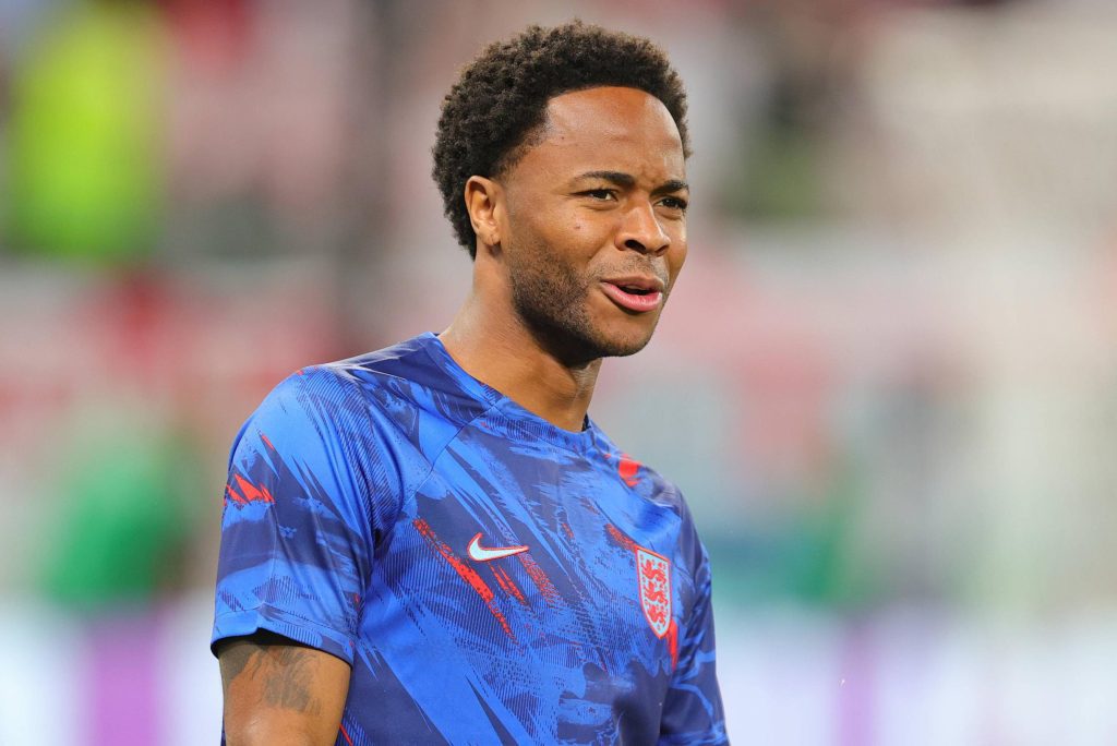 England striker Raheem Sterling has returned home after armed robbery of his wife and children